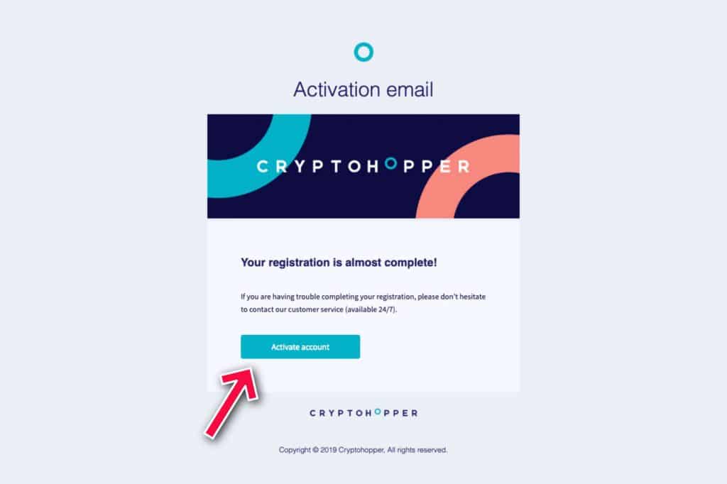 cryptohopper activation
